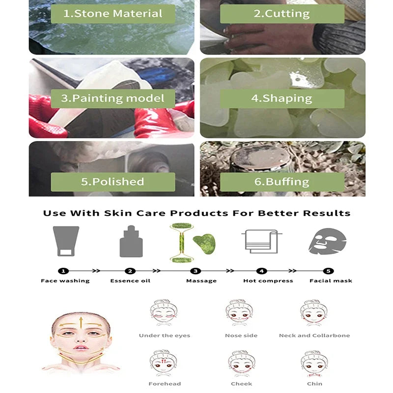 Roller & Gua Sha – Circulation, glow & massage facial efficace