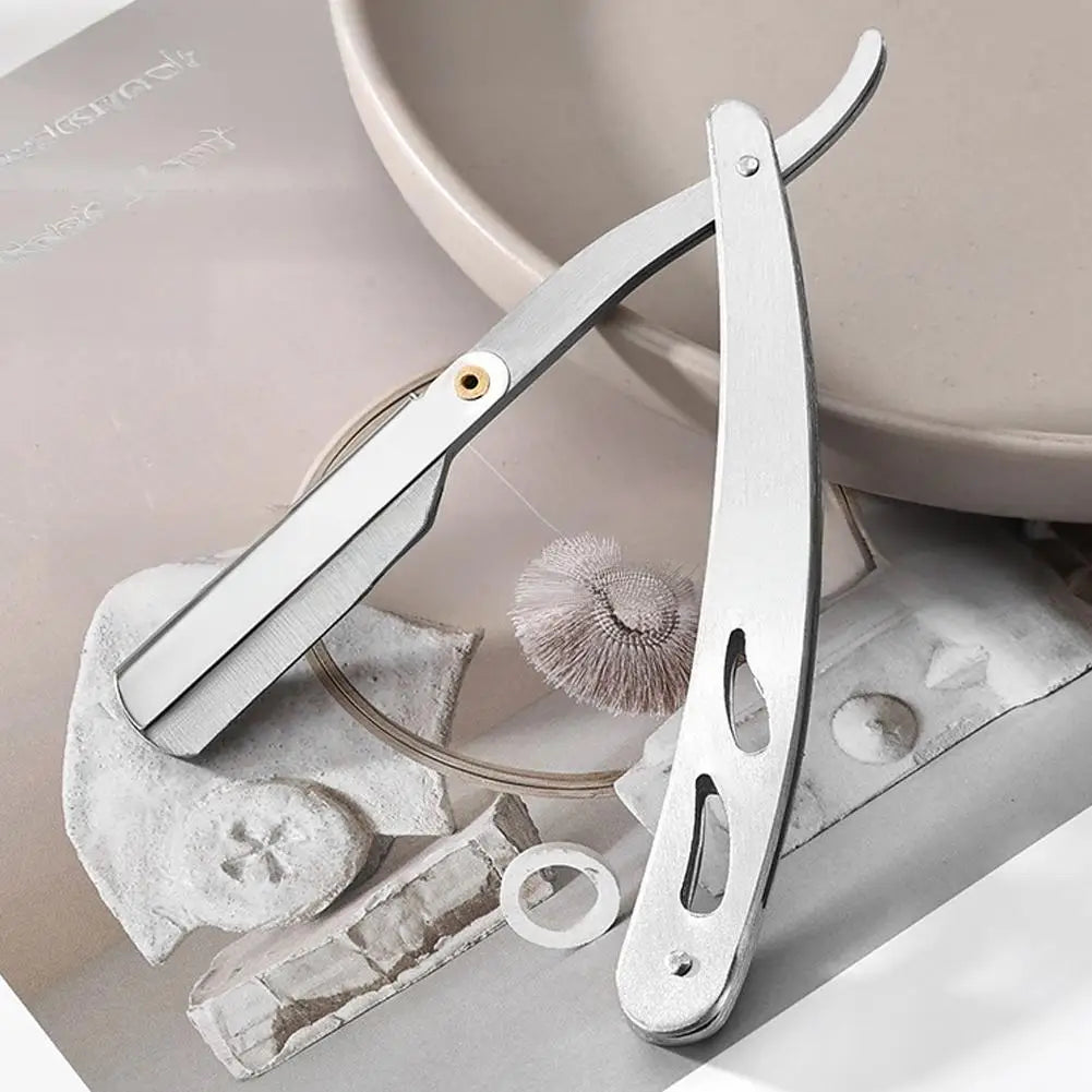Barbershop Men's Shaver Straight Edge Barber Razor Knives Manual Beard Shaving And Care Replaceable Blades Shavette