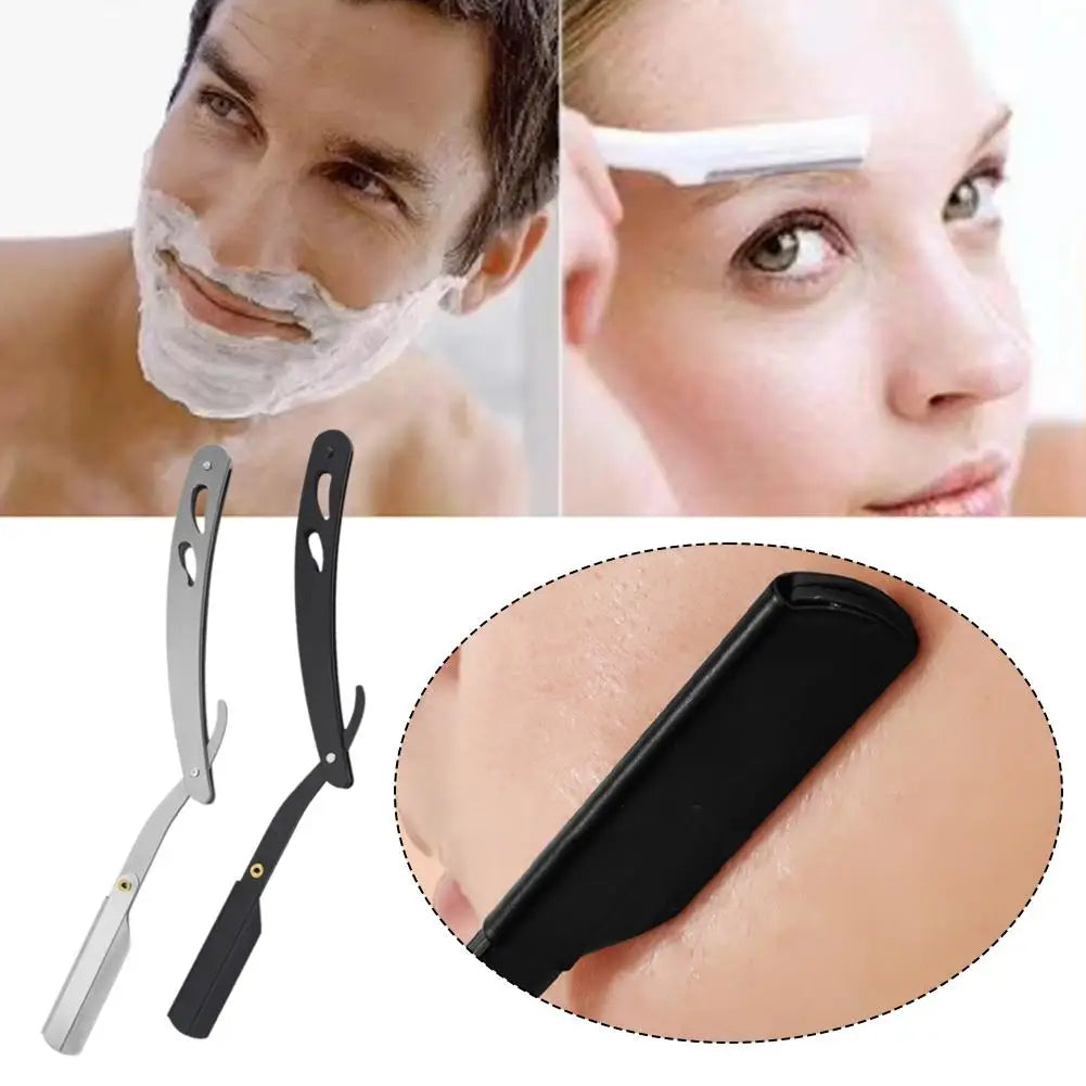 Barbershop Men's Shaver Straight Edge Barber Razor Knives Manual Beard Shaving And Care Replaceable Blades Shavette