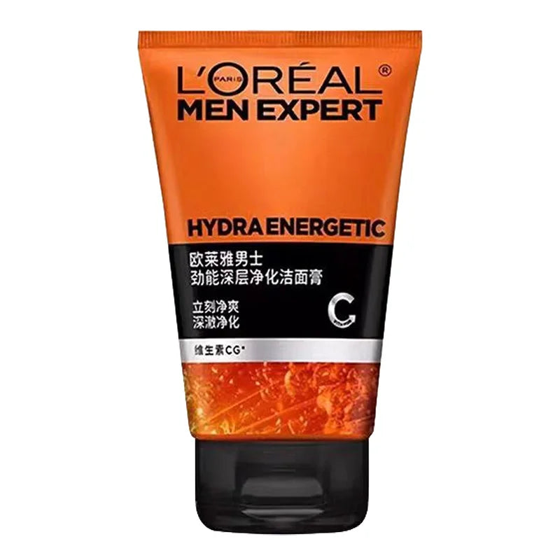 L'Oreal Men's Facial Cleanser for Blackheads and Pore Shrinkage Refreshing Oil Control Cleansing