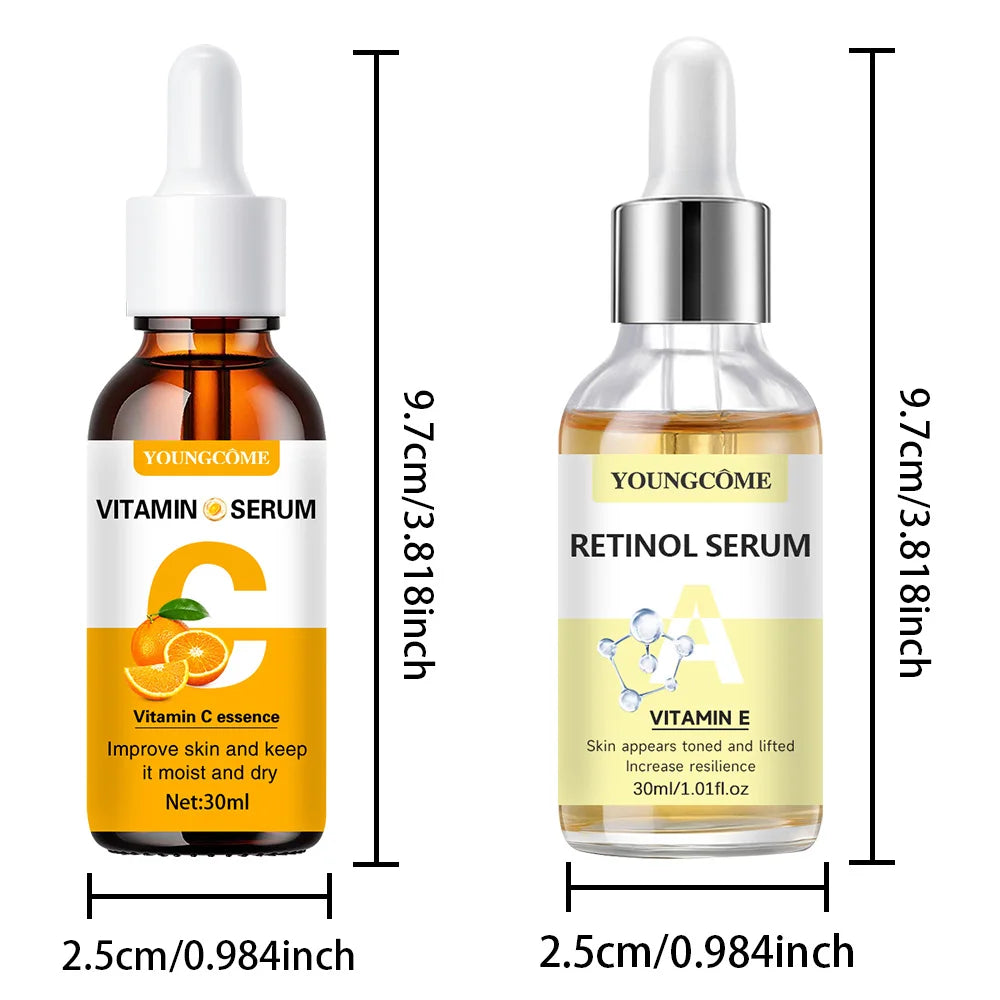 Sérum Vitamine C & Rétinol – Hydratation, éclat & peau lissée