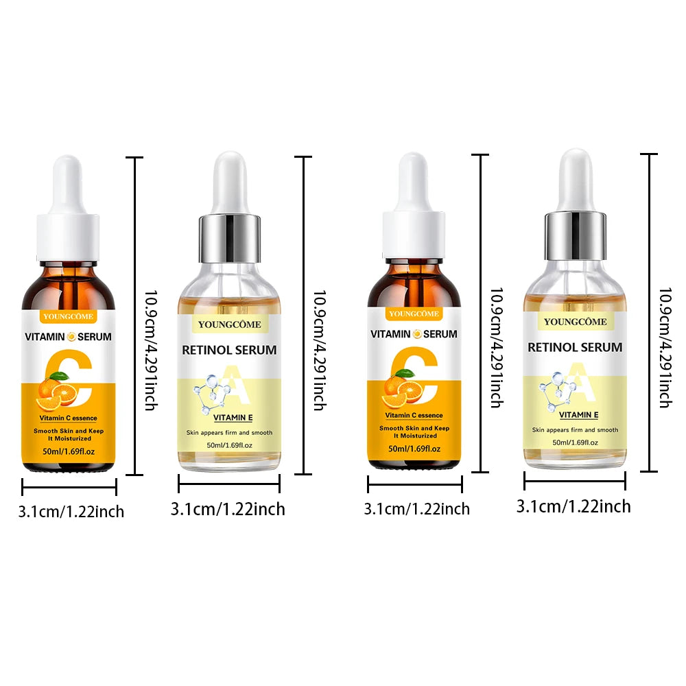 Sérum Vitamine C & Rétinol – Hydratation, éclat & peau lissée