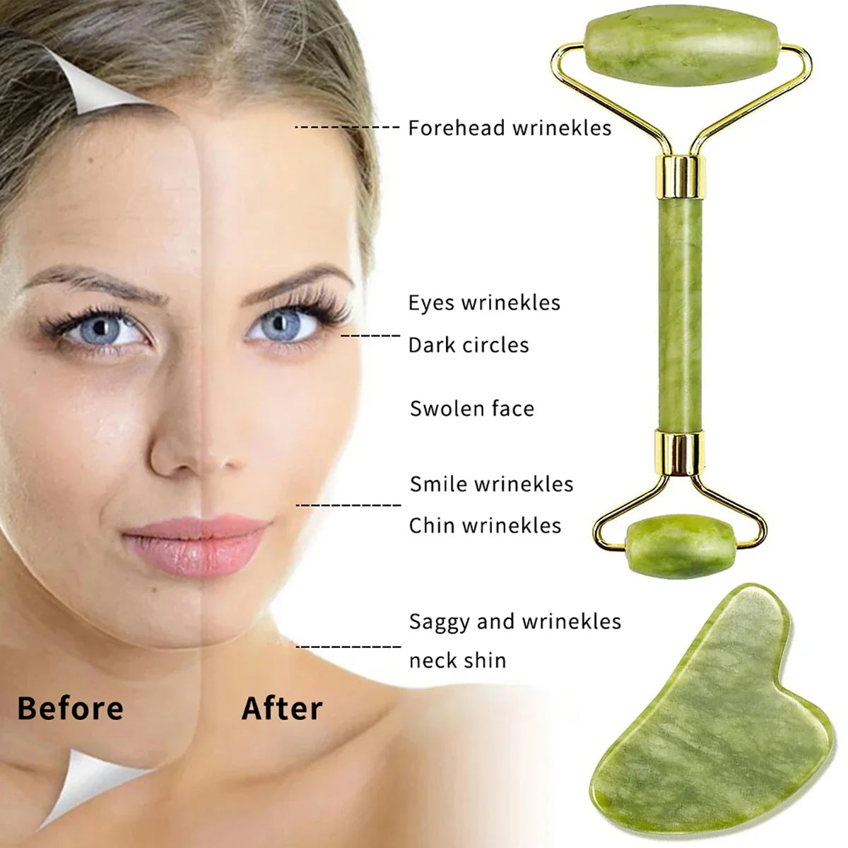 Roller & Gua Sha – Circulation, glow & massage facial efficace