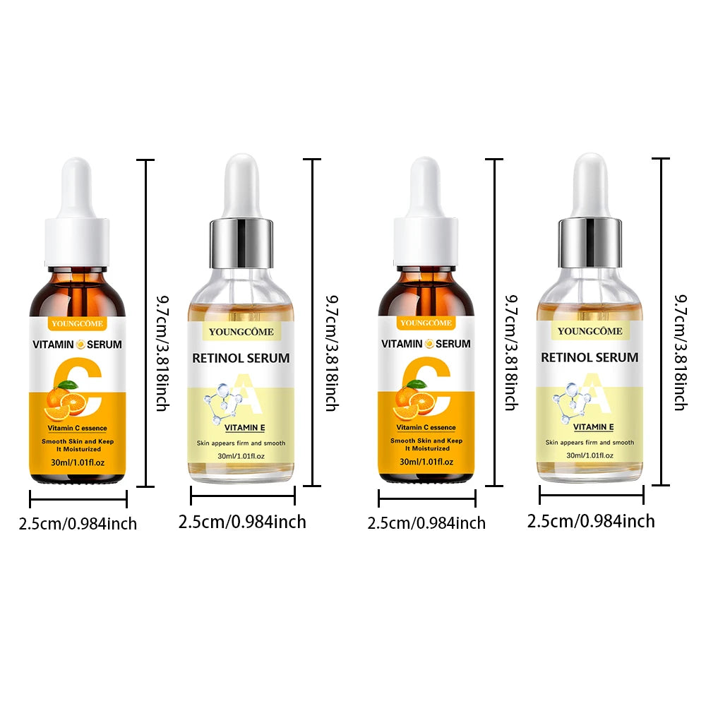 Sérum Vitamine C & Rétinol – Hydratation, éclat & peau lissée