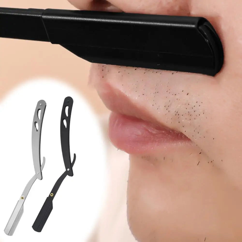 Barbershop Men's Shaver Straight Edge Barber Razor Knives Manual Beard Shaving And Care Replaceable Blades Shavette
